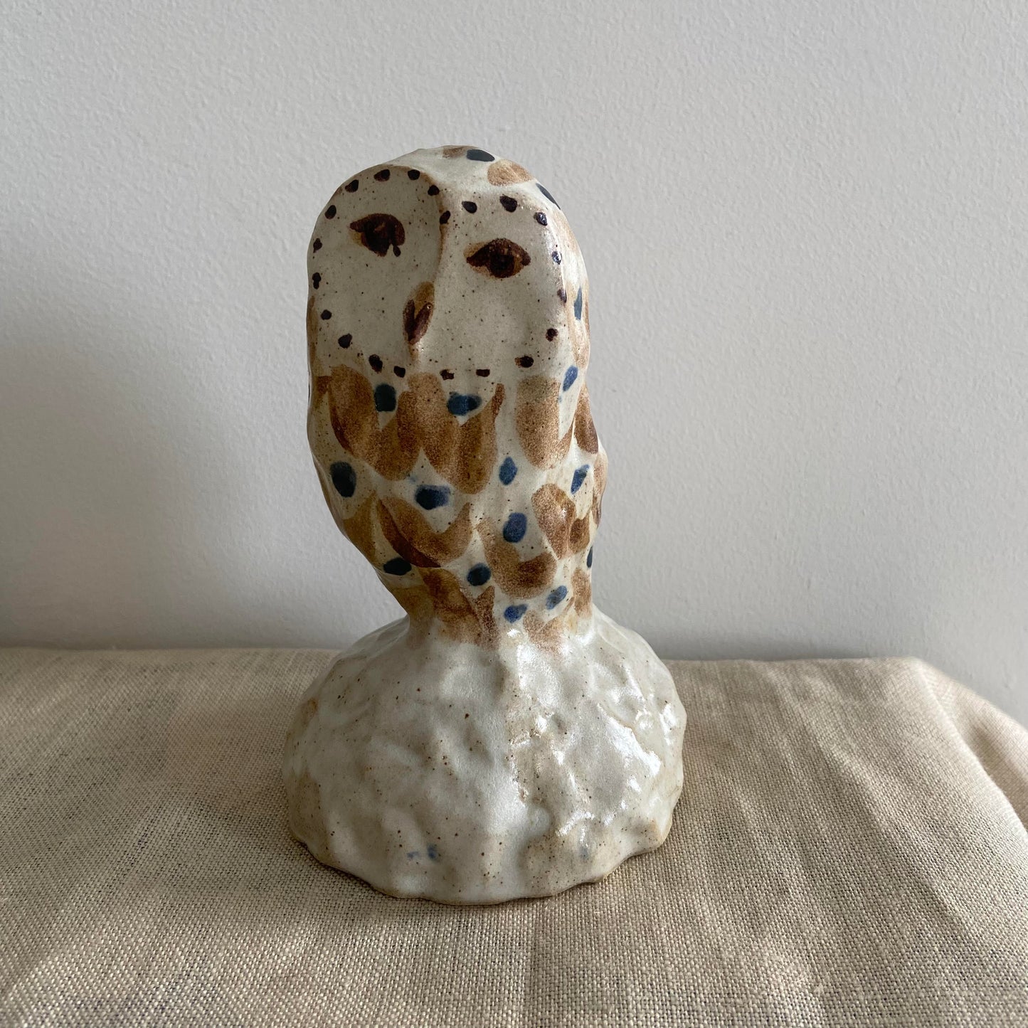 Charlotte Salt Sculptor & Ceramic Artist - Medium Owl Sculpture