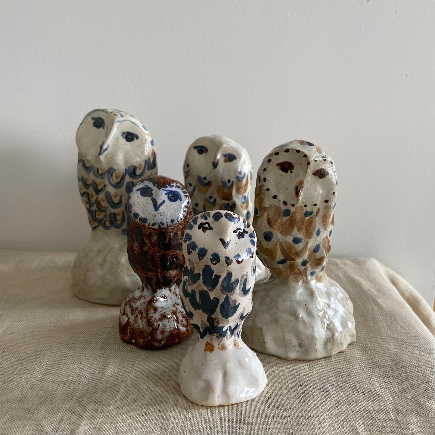 Charlotte Salt Sculptor & Ceramic Artist - Small Owl Sculpture