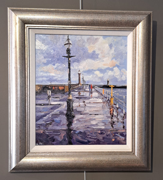 Michael J Salt RSMA RBSA - Whitby, West Pier Rain
