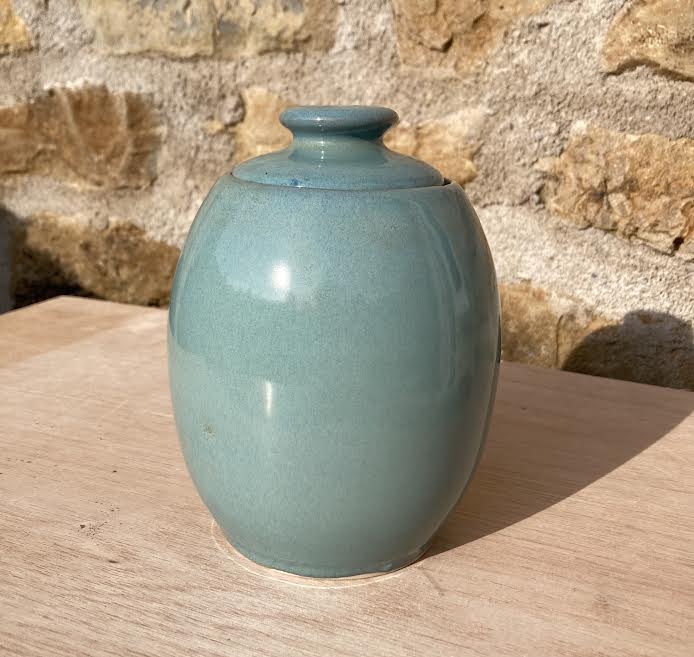 Nightingale Pottery - Sea Green Jar 1