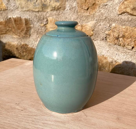 Nightingale Pottery - Sea Green Jar 1