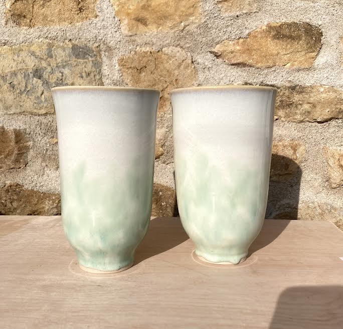 Nightingale Pottery - Rain Glaze Vase 1