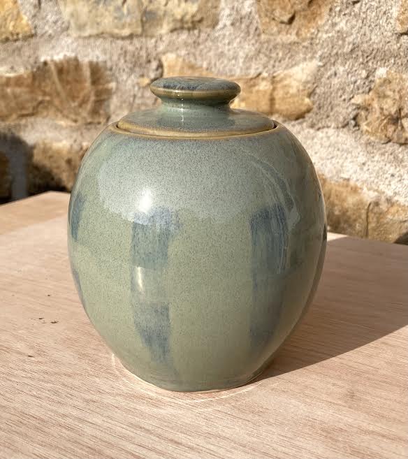 Nightingale Pottery - Opal stripe jar 2