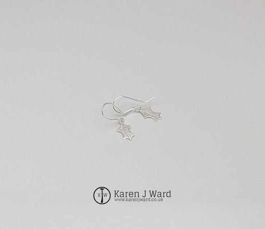Karen J Ward - Small holly drop earrings KW64