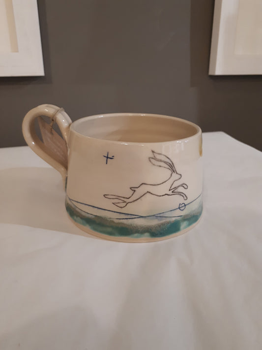 Lorna Gilbert Ceramics - Leaping Hare Cup