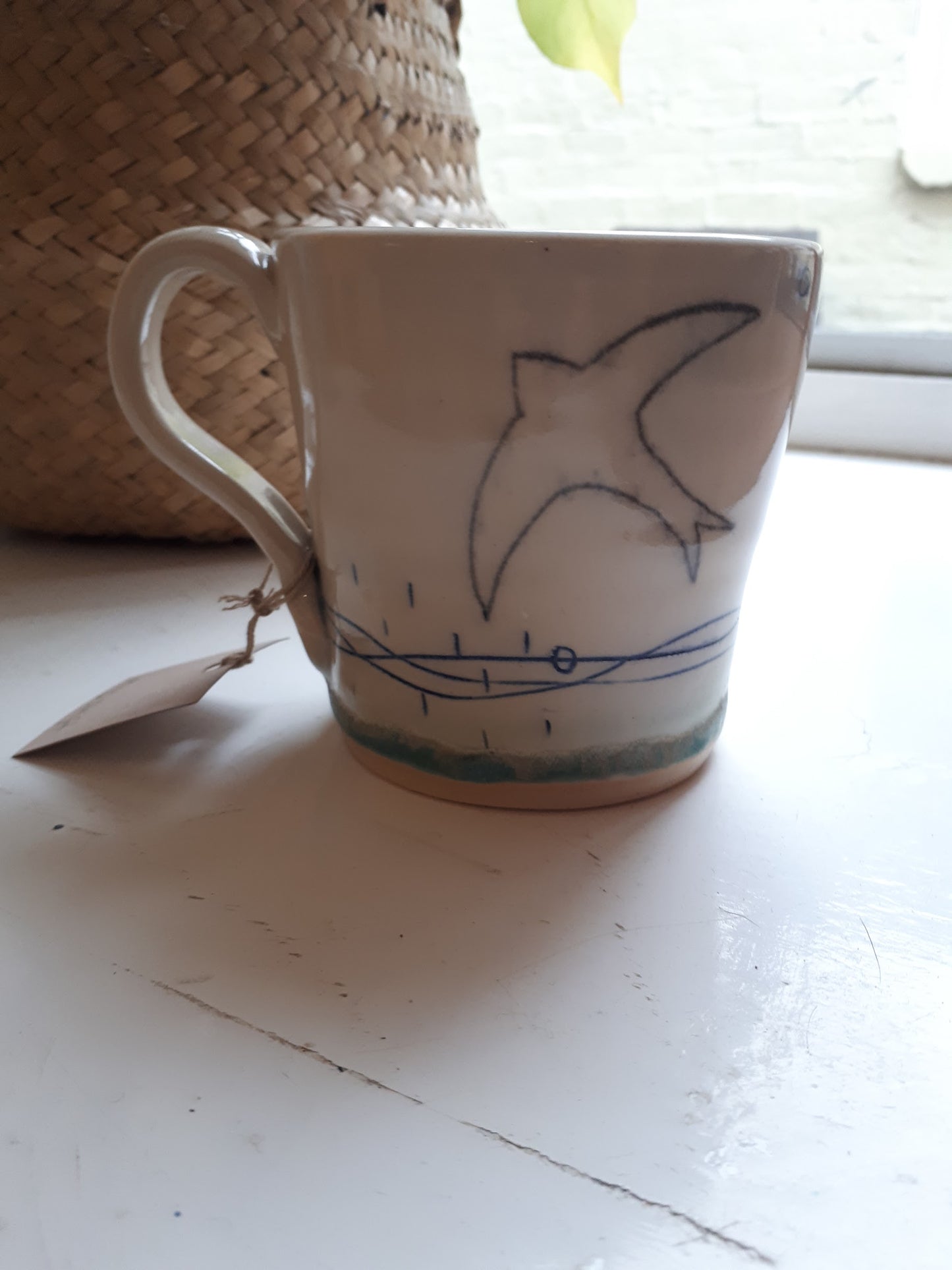Lorna Gilbert Ceramics - Leaping Hare and Swooping Swift mugs