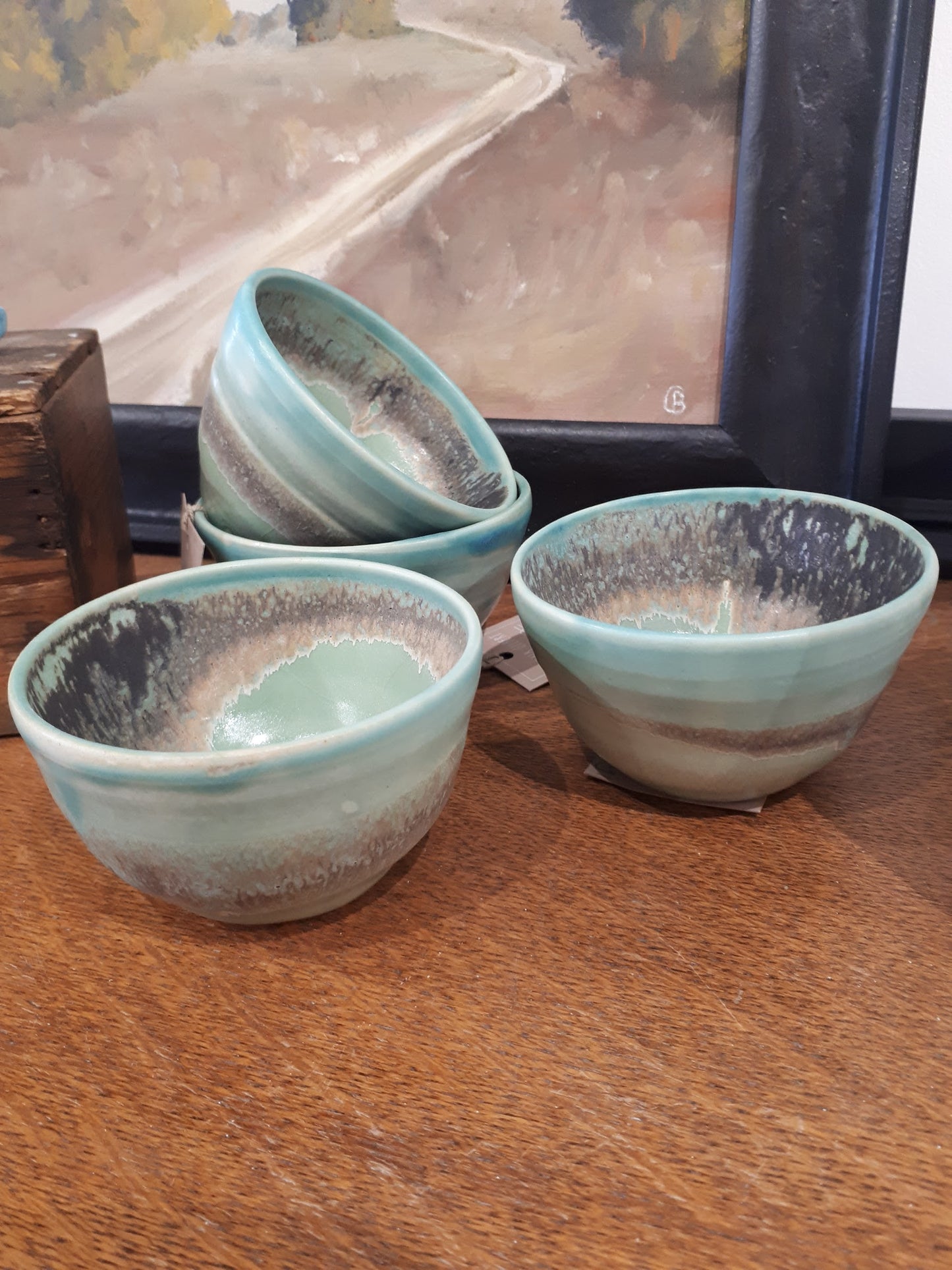 Lorna Gilbert Ceramics - Skyline olive bowl