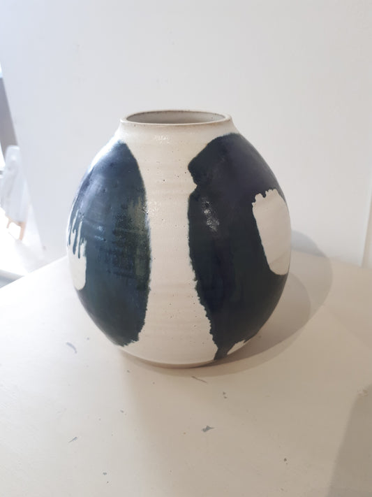Danielle Pilling Ceramics - Headland Collection Black and White Bud Vase 5