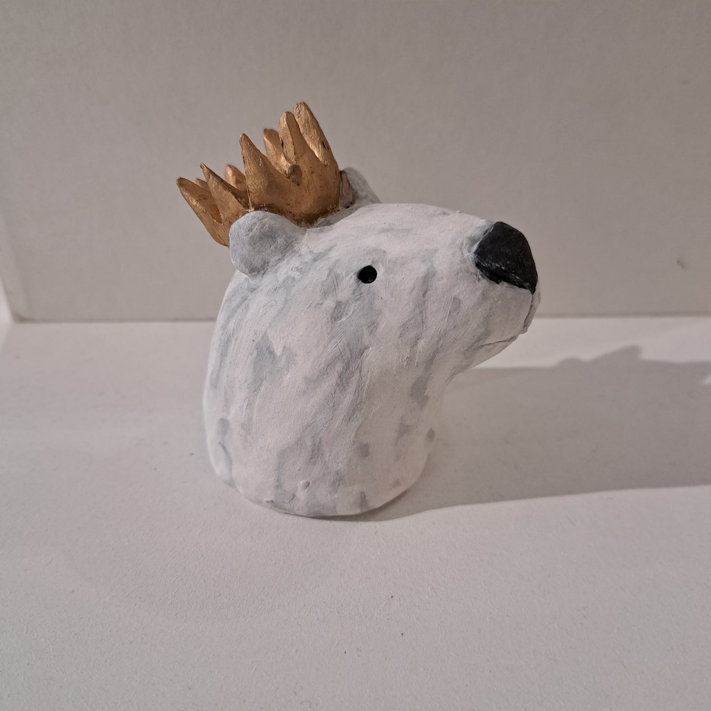 Christine Hughes - Sculptures - Polar Bear with Crown