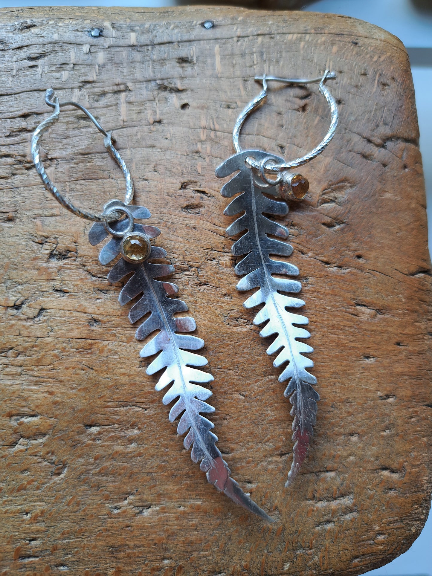 Anthea Peters - Fern leaf earrings