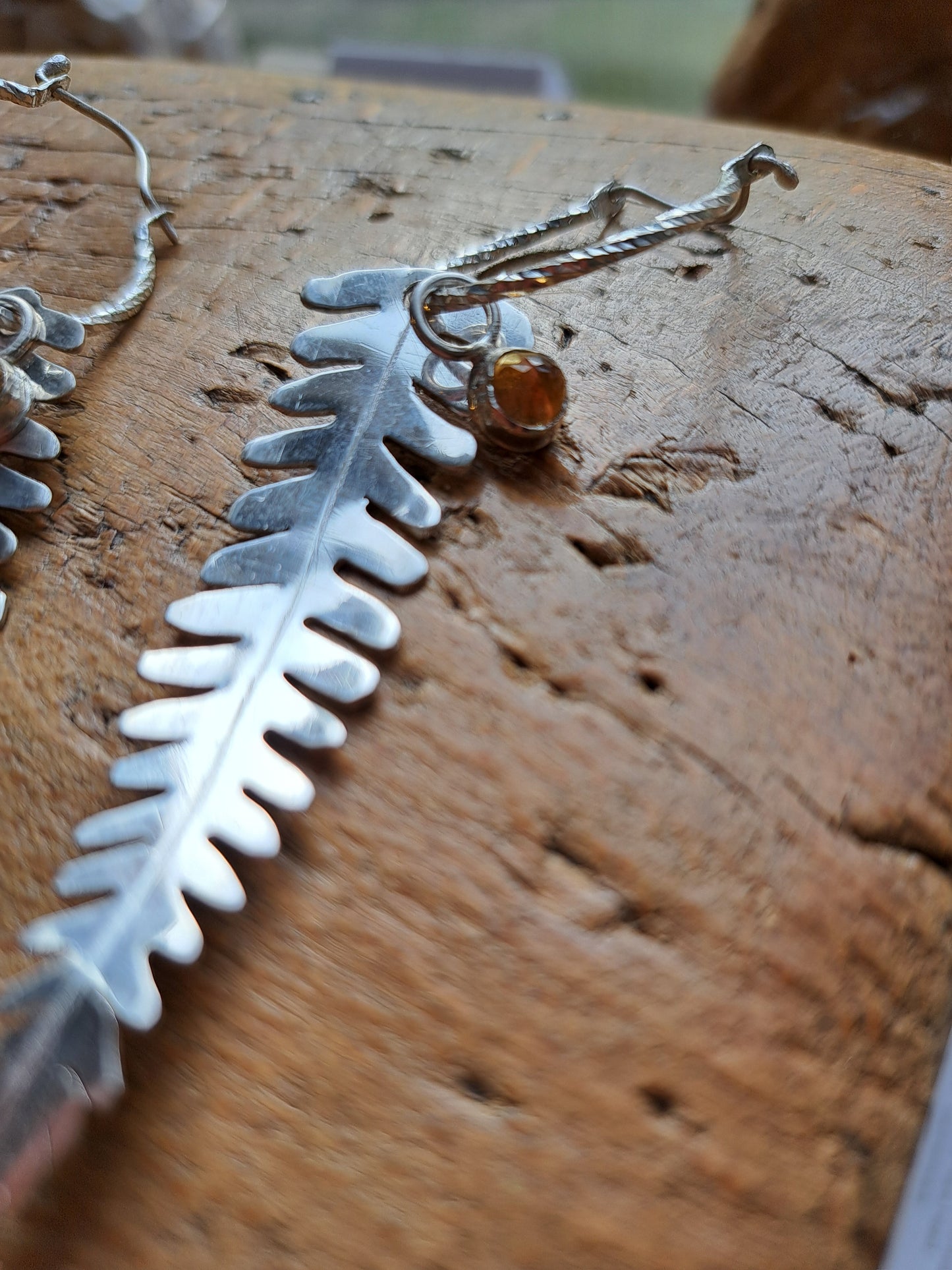 Anthea Peters - Fern leaf earrings