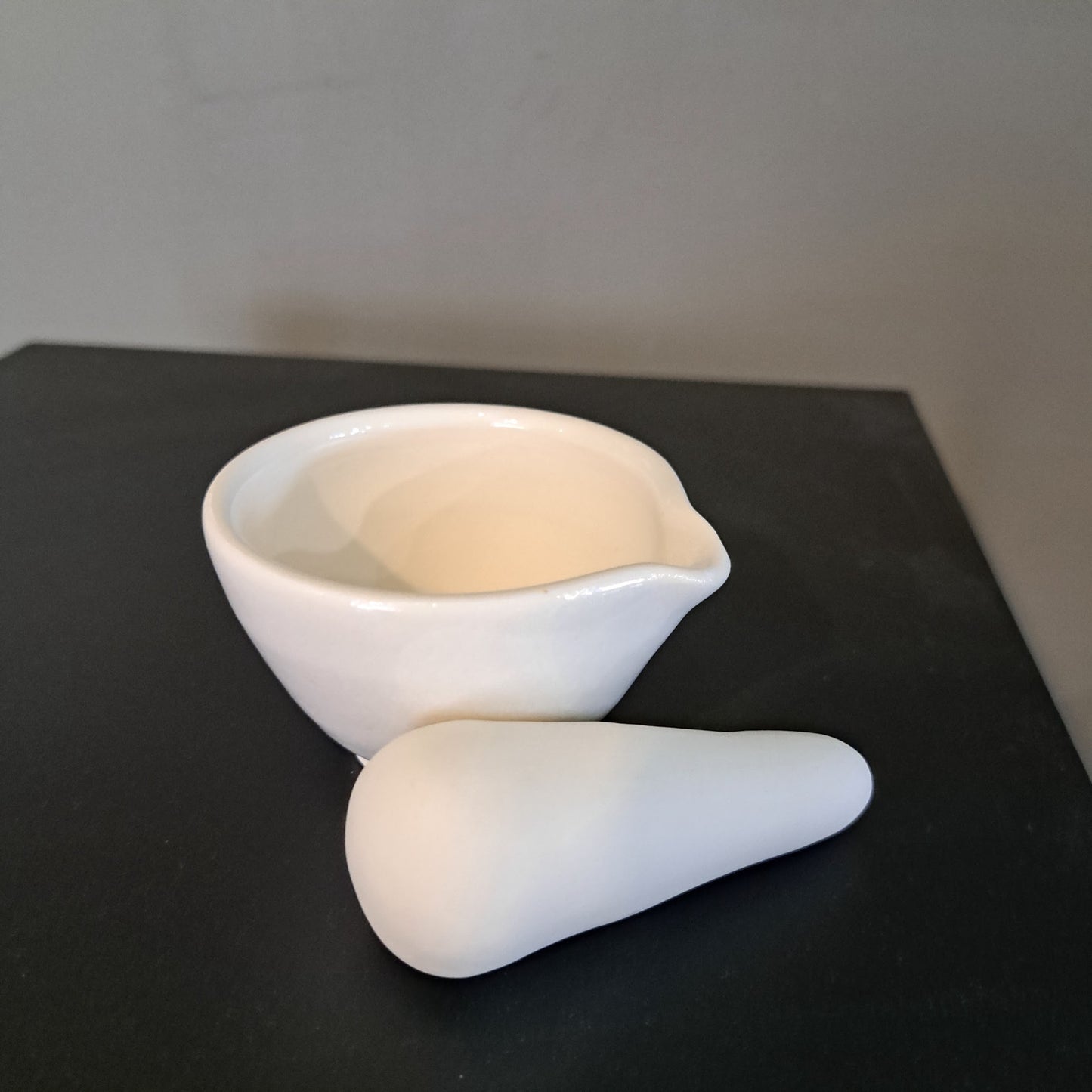 Rebecca Callis Porcelain - White mortar and pestle