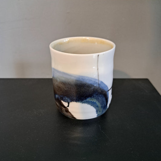 Rebecca Callis Porcelain - Small decorated beaker