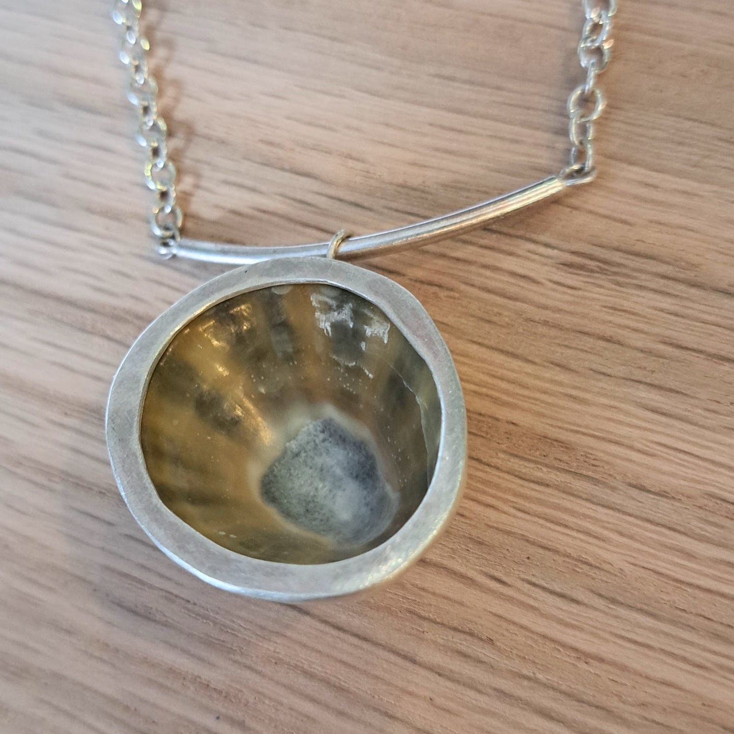 Carole Ramsden Silver - CR309 - Limpet shell and silver necklace