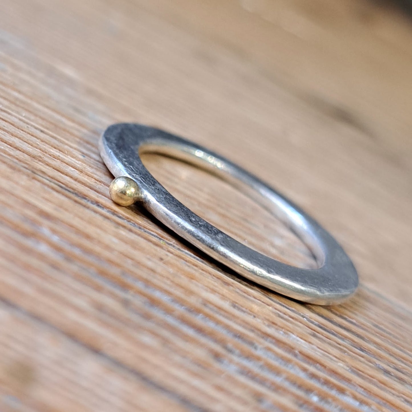 Carole Ramsden Silver - Silver and gold washer ring - Silver Challenge August
