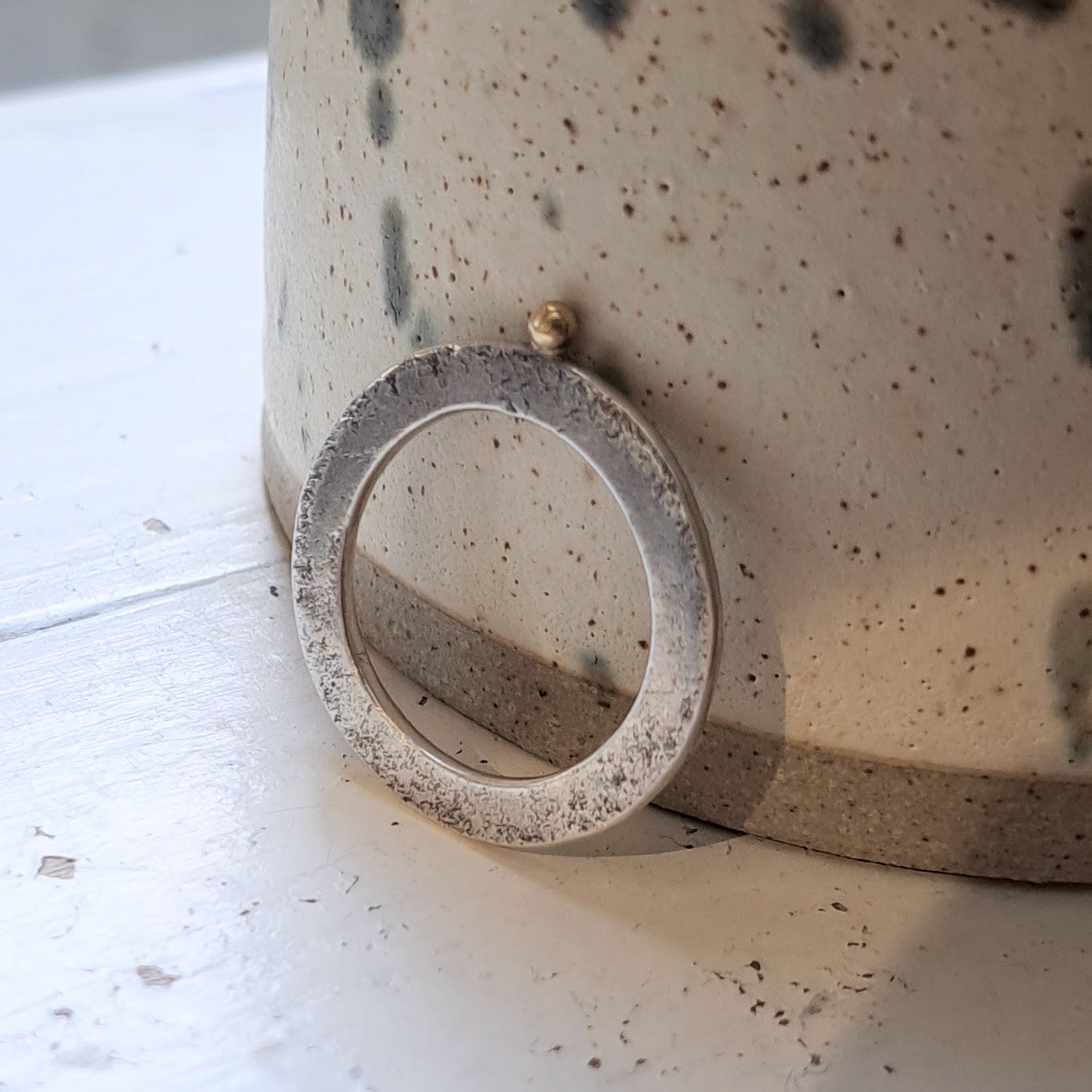 Carole Ramsden Silver - Silver and gold washer ring - Silver Challenge August
