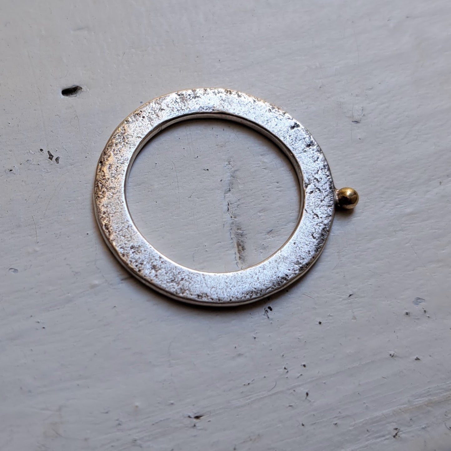 Carole Ramsden Silver - Silver and gold washer ring - Silver Challenge August