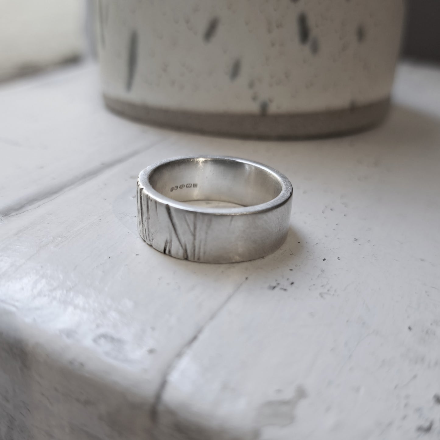 Carole Ramsden Silver - CR155 - Silver heavyweight driftwood ring
