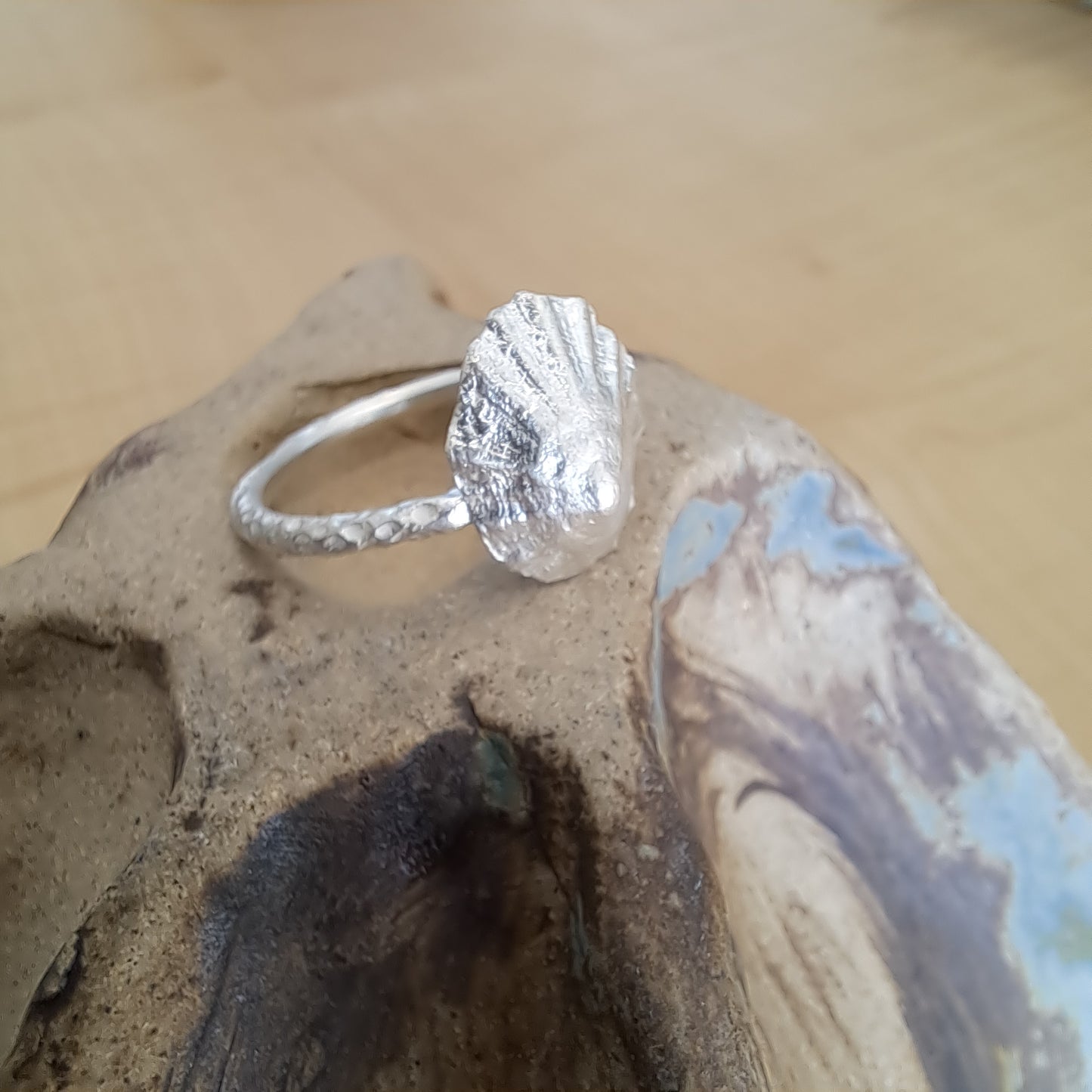 Carole Ramsden Silver - CR158 - Silver cast limpet shell ring