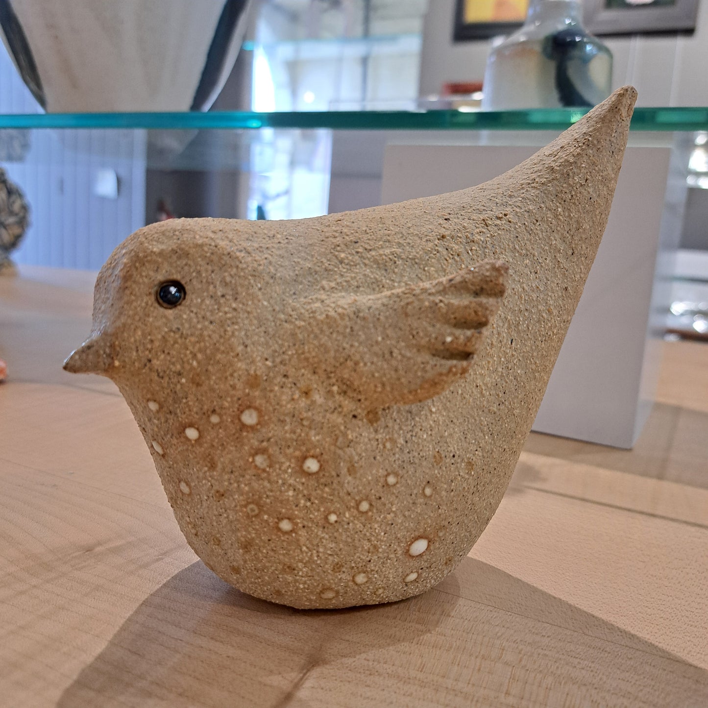 Kate Ellis - Ceramic textured clay bird