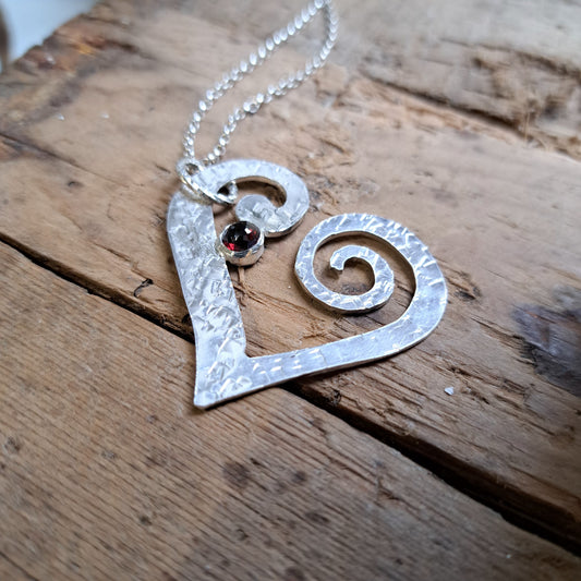 Anthea Peters - Heart Pendant - Silver Challenge February