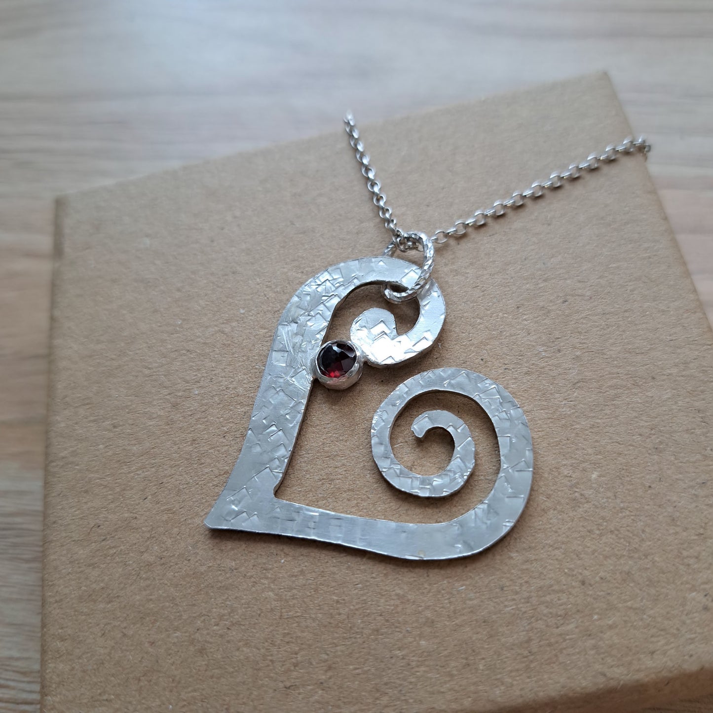 Anthea Peters - Heart Pendant - Silver Challenge February