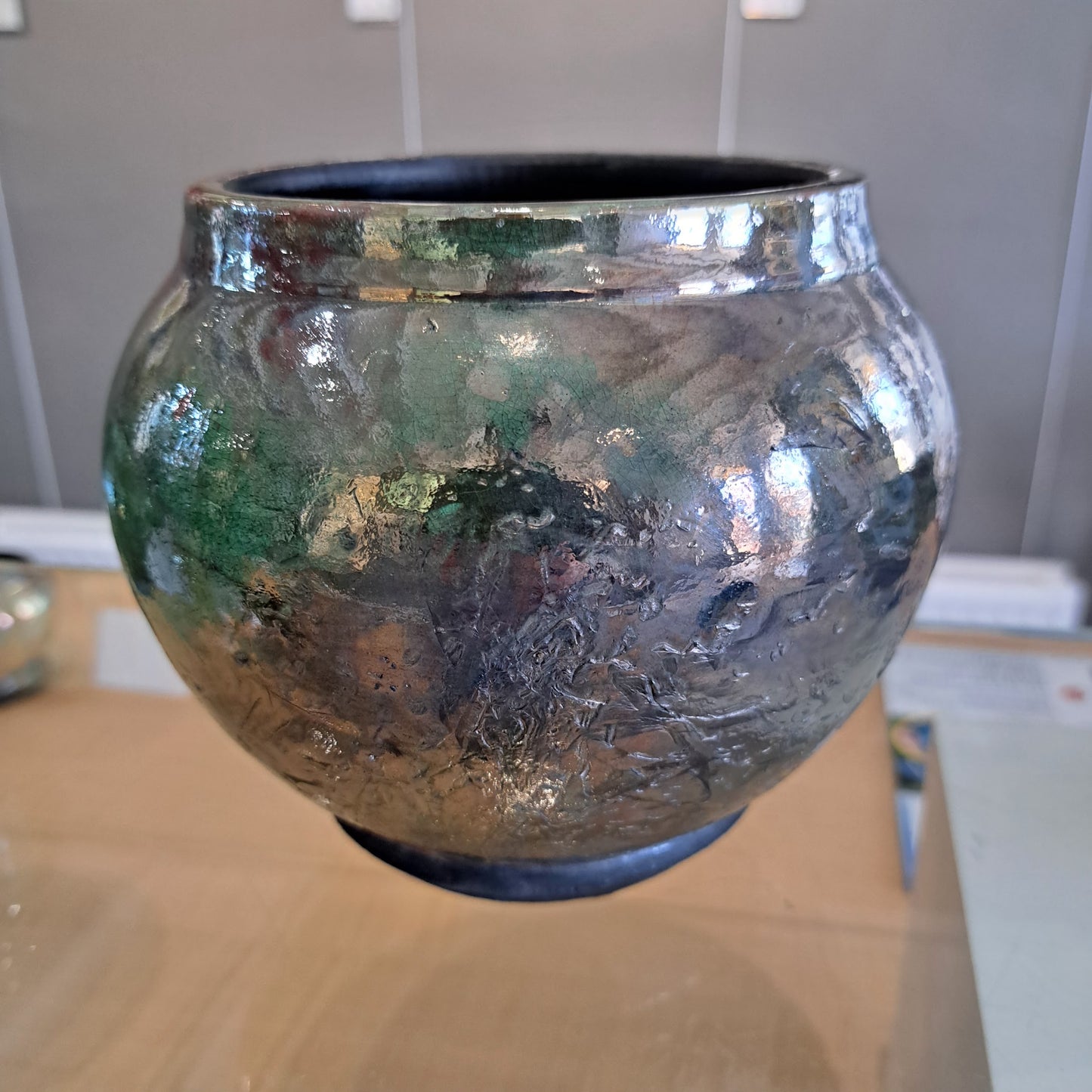 Laura Lee Ceramics - Medium Bowl Shaped Raku Vase