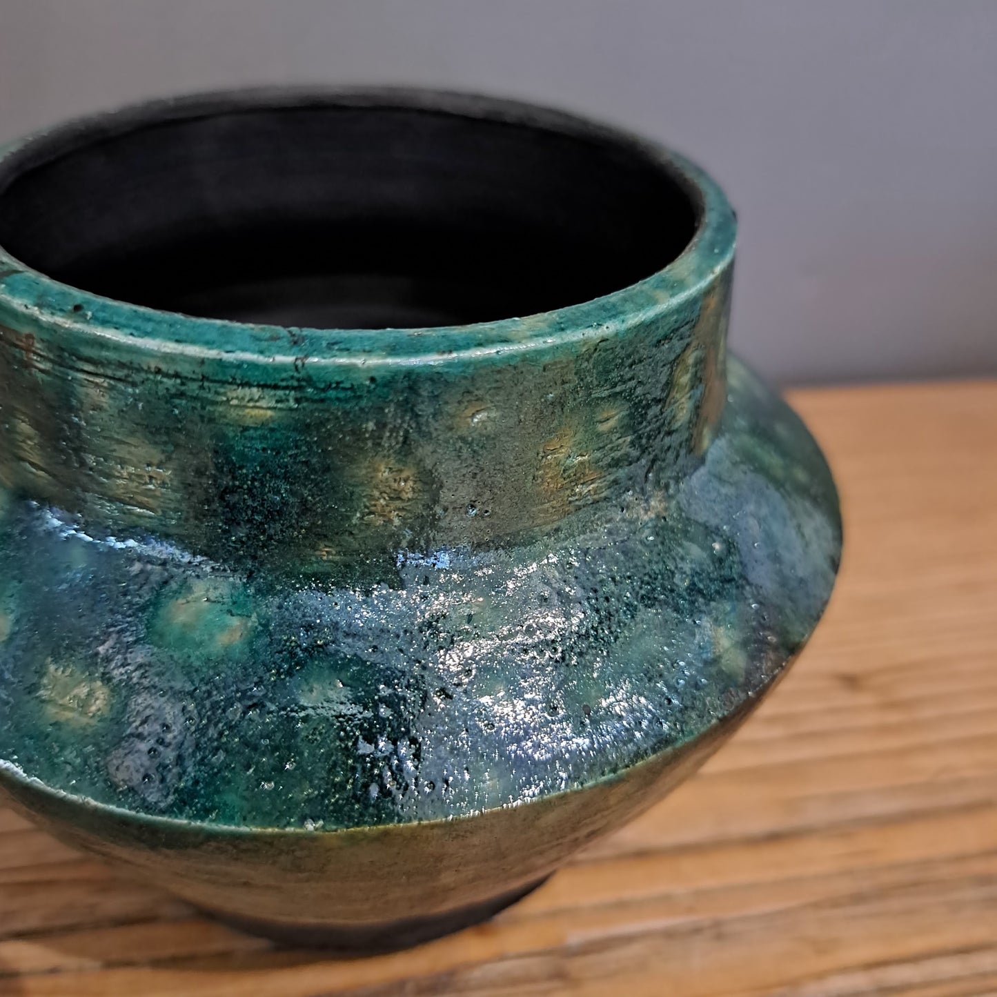 Laura Lee Ceramics - Medium Green Angle Vase