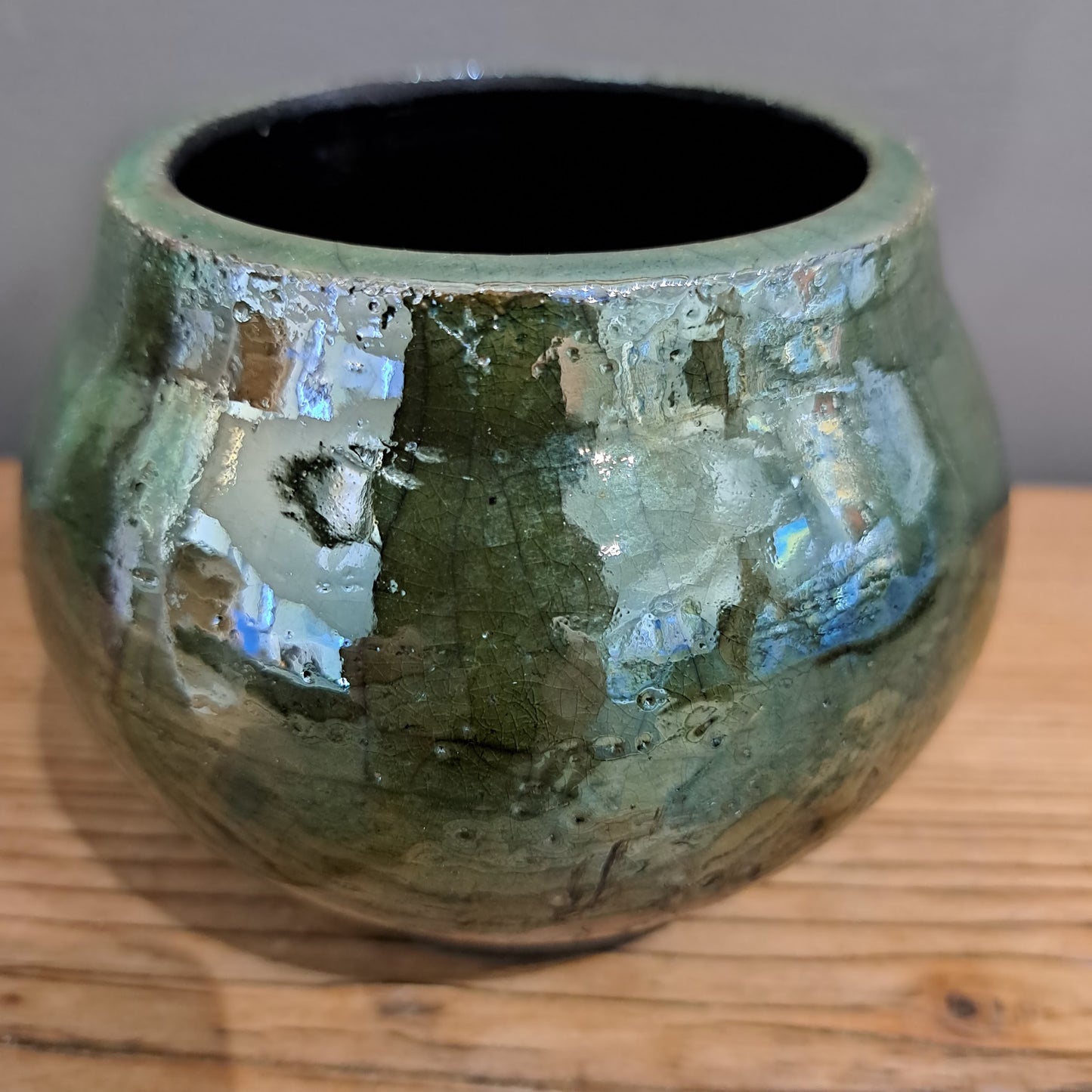Laura Lee Ceramics - Small Bowl Shaped Raku Vase