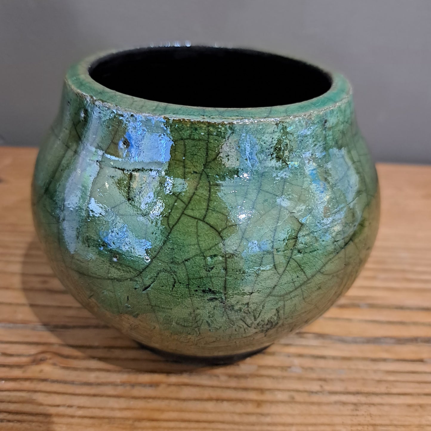 Laura Lee Ceramics - Small Bowl Shaped Raku Vase