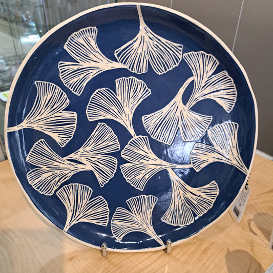 Natalie Elderton - Gingko Navy Circular Platter