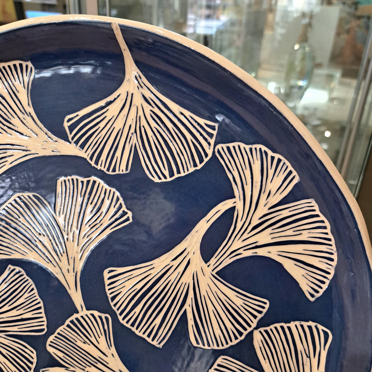 Natalie Elderton - Gingko Navy Circular Platter