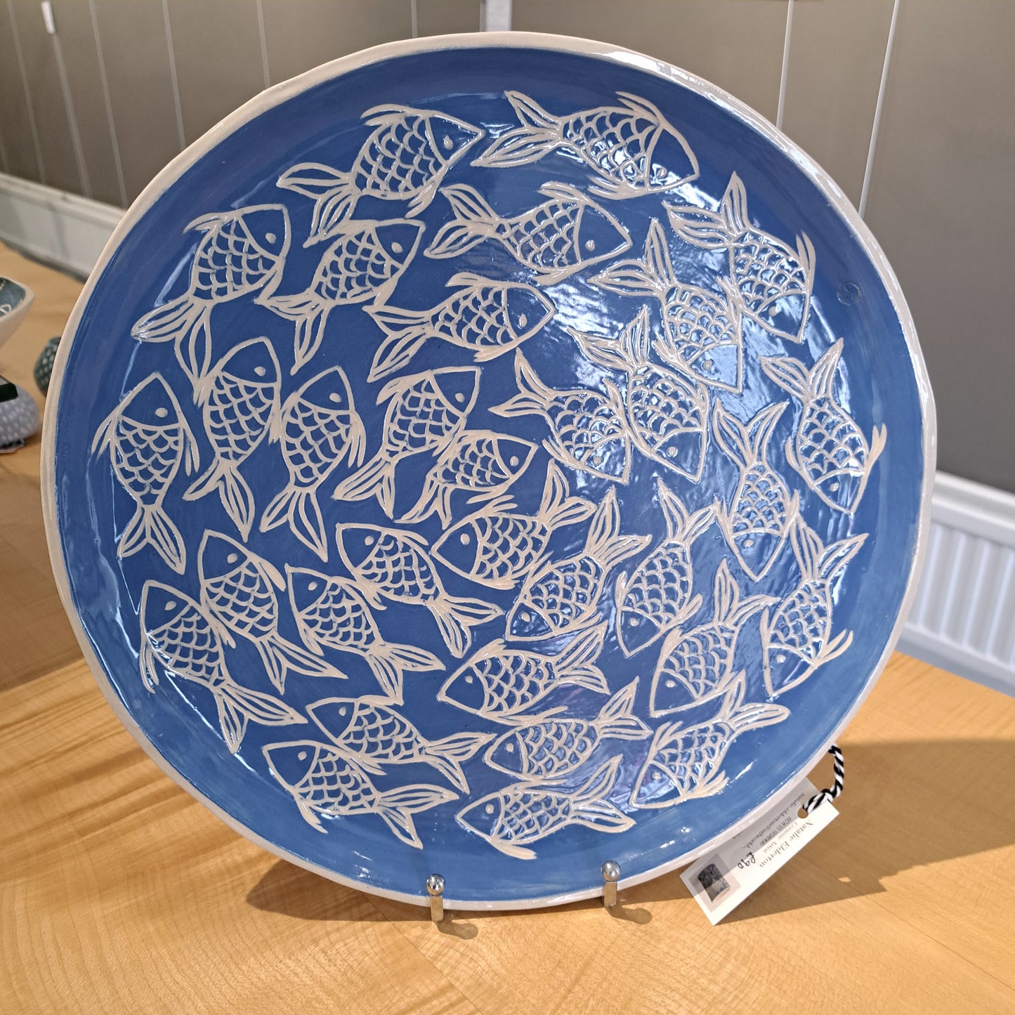 Natalie Elderton - Fish Blue Circular Platter
