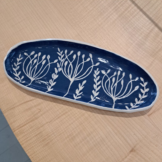Natalie Elderton - Blue Agapanthus Nibble Dish