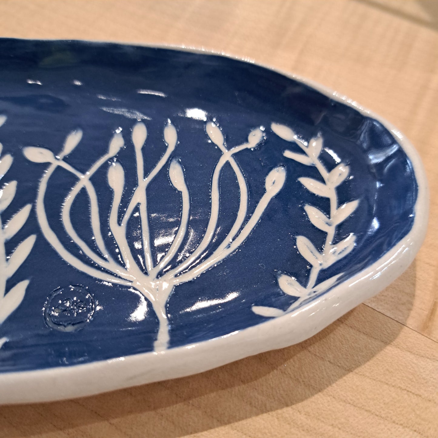 Natalie Elderton - Blue Agapanthus Nibble Dish