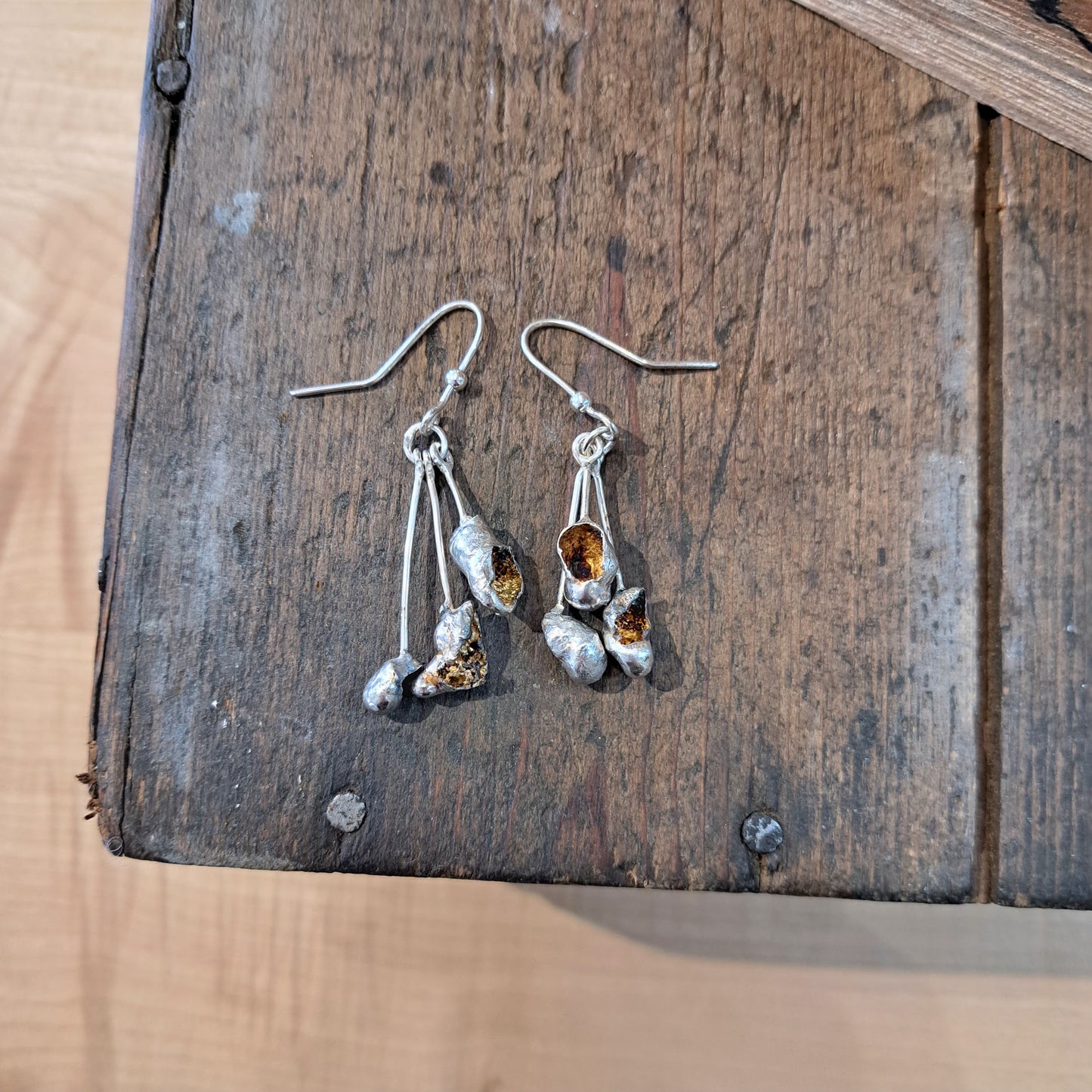 Anthea Peters - Fairy Slipper Earrings - Silver Challenge May