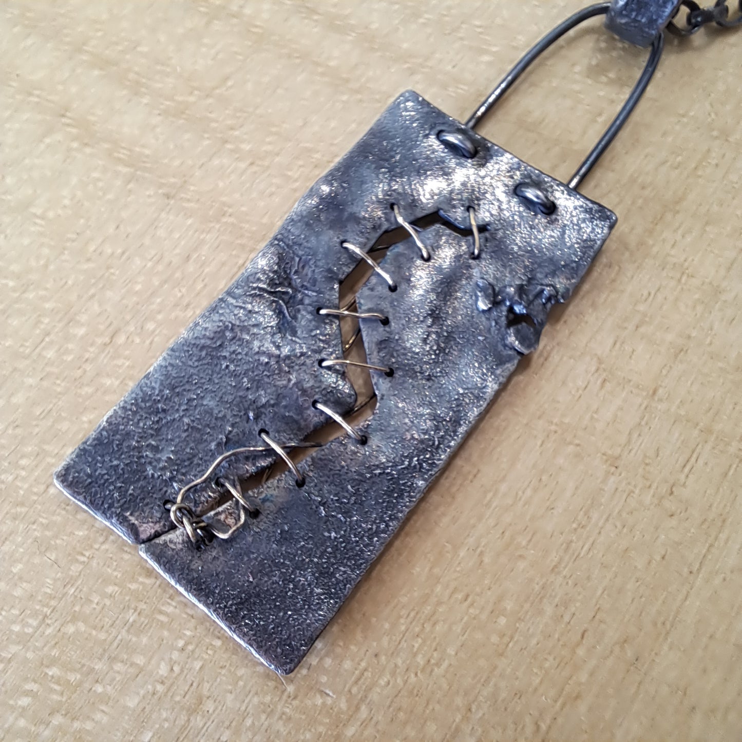 Archilogical Silver & Gold Pendant - Tears, Tears and scars