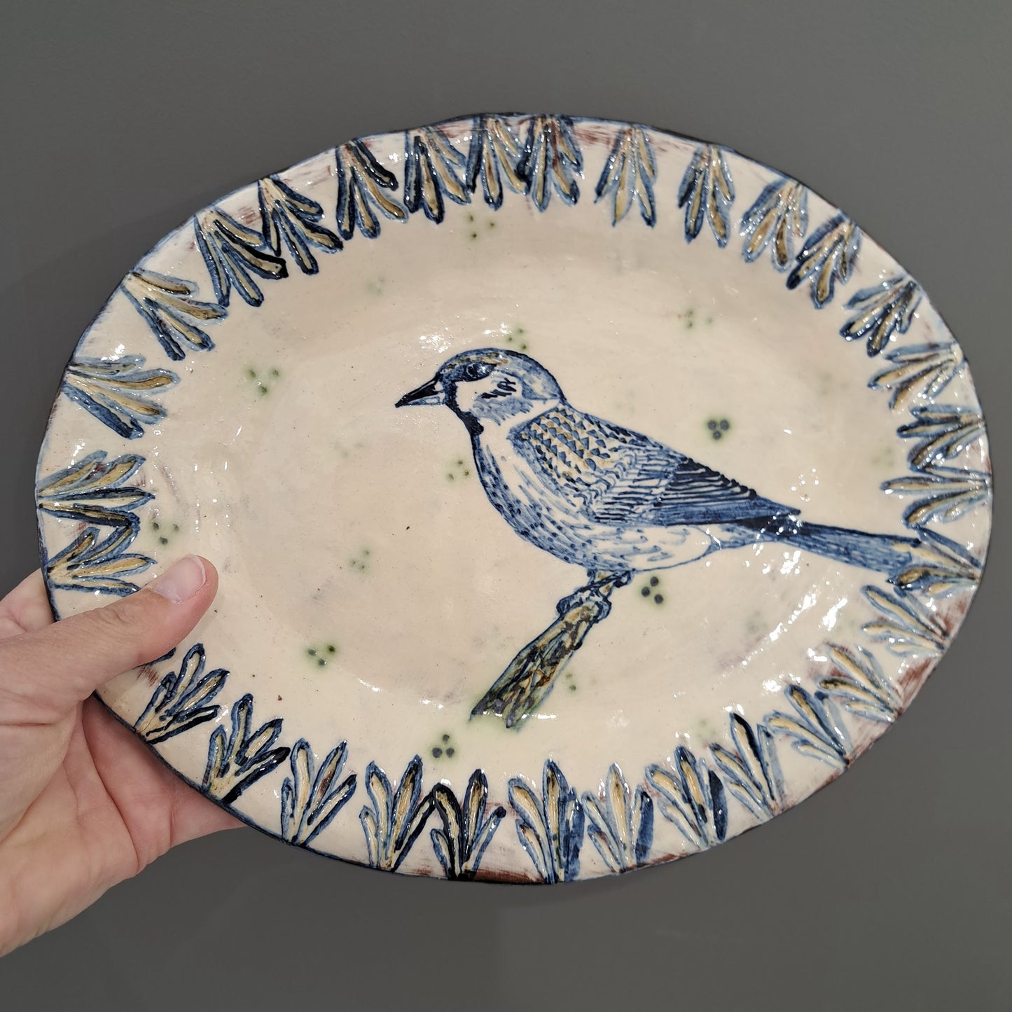 Adrift Pottery - Sparrow platter 20