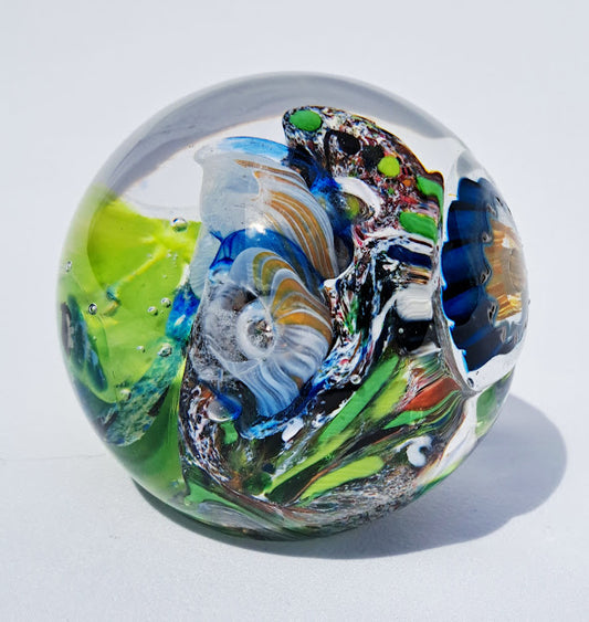 Jo Kenny - Blown Glass, Rock Life with Blue Creature 25