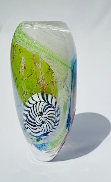 Jo Kenny - Blown Glass, Blue Sea Snail 32