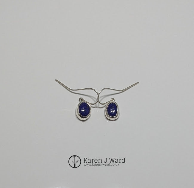 Karen J Ward - Lapis Lazuli Earrings KW46