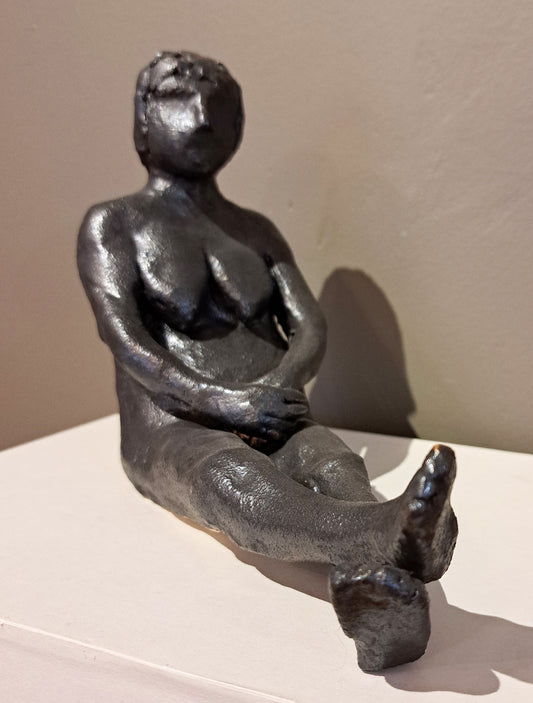 Carr House Studio - Figures Margaret Seated oxide black glaze