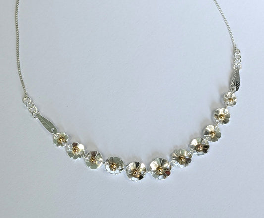 Karen J Ward - Daisy Chain Necklace - Silver Challenge May