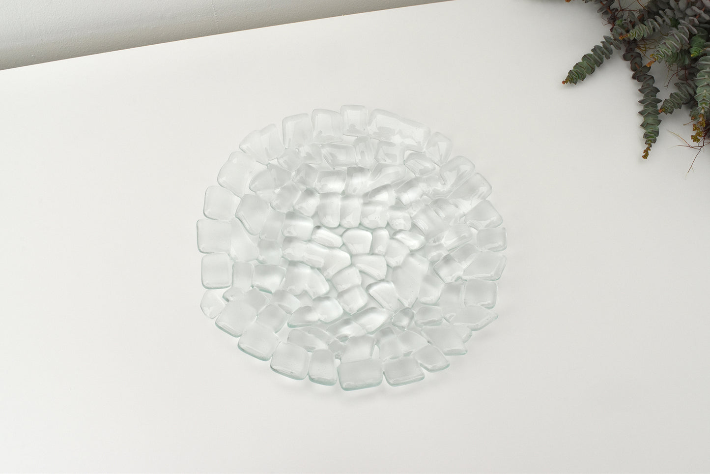 Tanja Entwistle Glass - BL-023 Melting Clear Dish