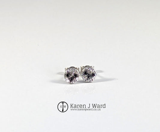 Karen J Ward - Callieach - Barn owl face studs KW15