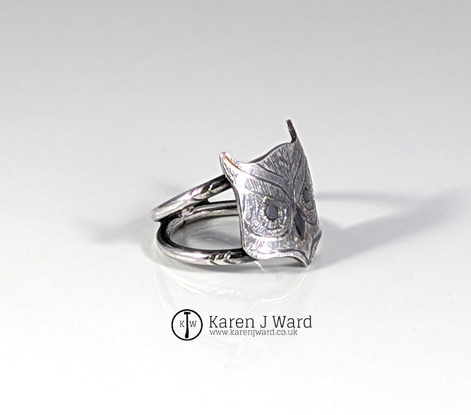 Karen J Ward - Callieach - Callieach - Horned owl head ring KW13