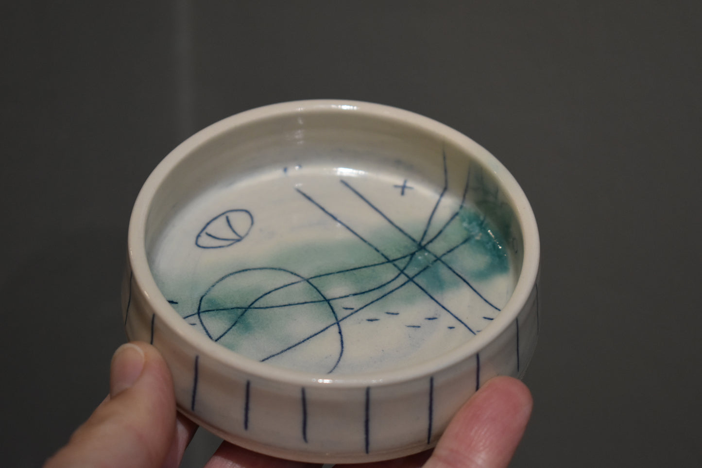 Lorna Gilbert Ceramics - Seascape shallow dip bowl