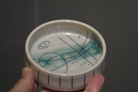 Lorna Gilbert Ceramics - Seascape shallow dip bowl