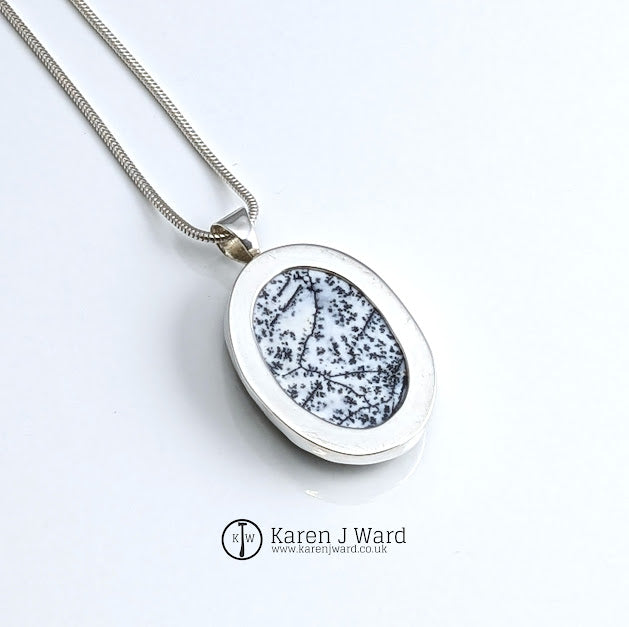 Karen J Ward - Dendritic opal pendant KW75