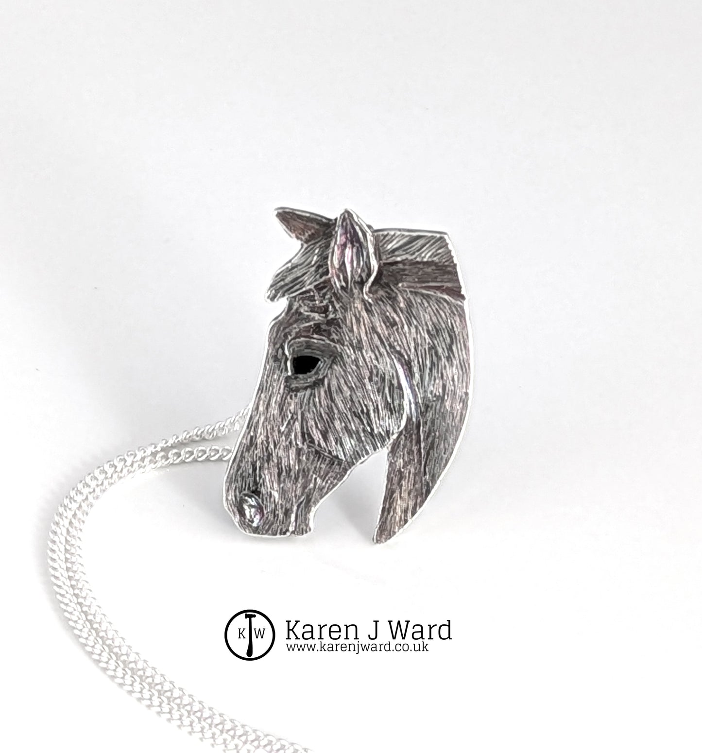 Karen J Ward - Epona - Horse brooch/pendant KW8